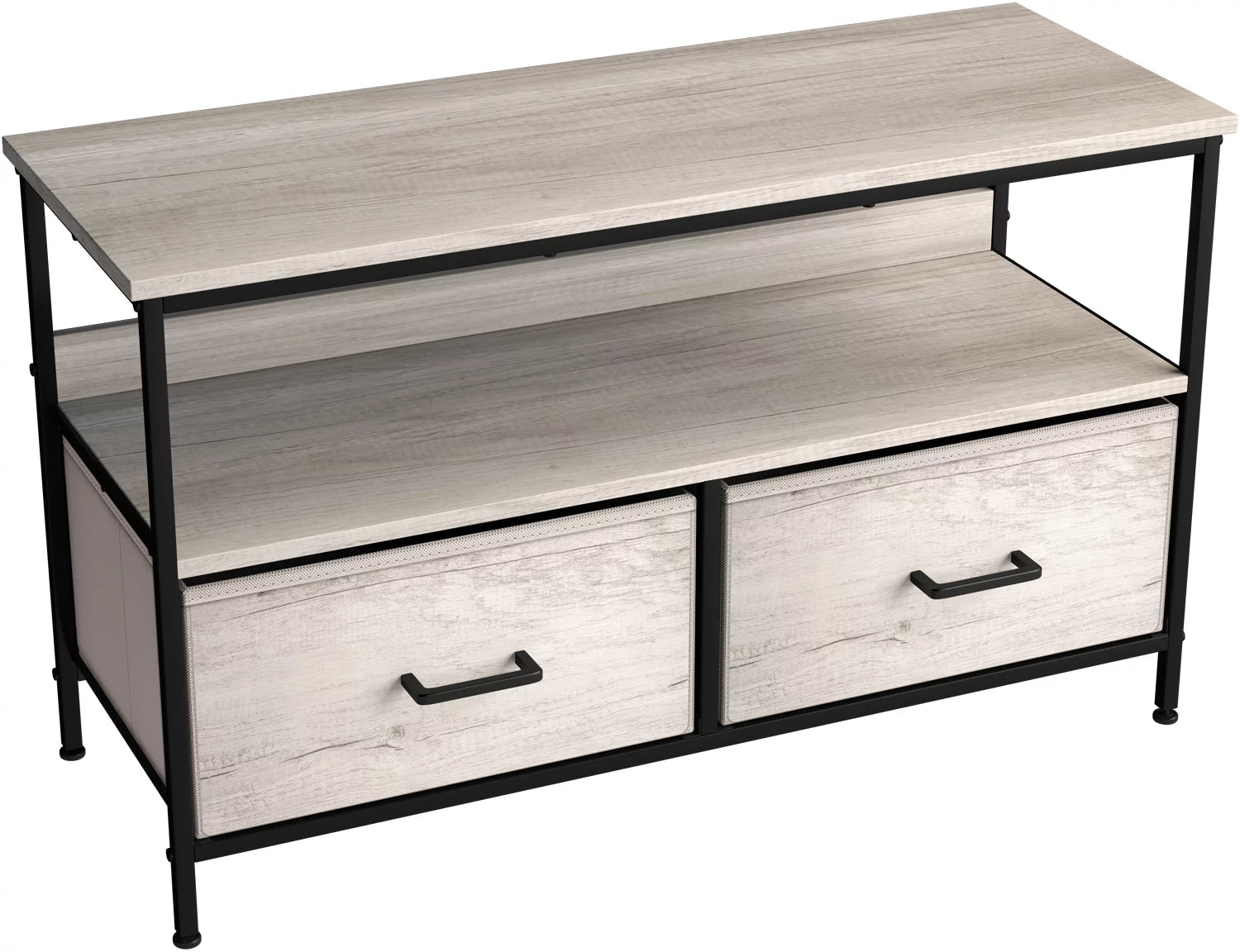 Rustic Beige TV Stand Dresser with 2 Drawers H20053