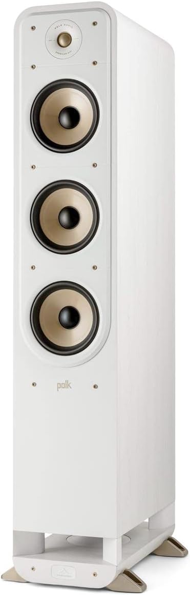 White Floorstanding Speaker, Pair D816