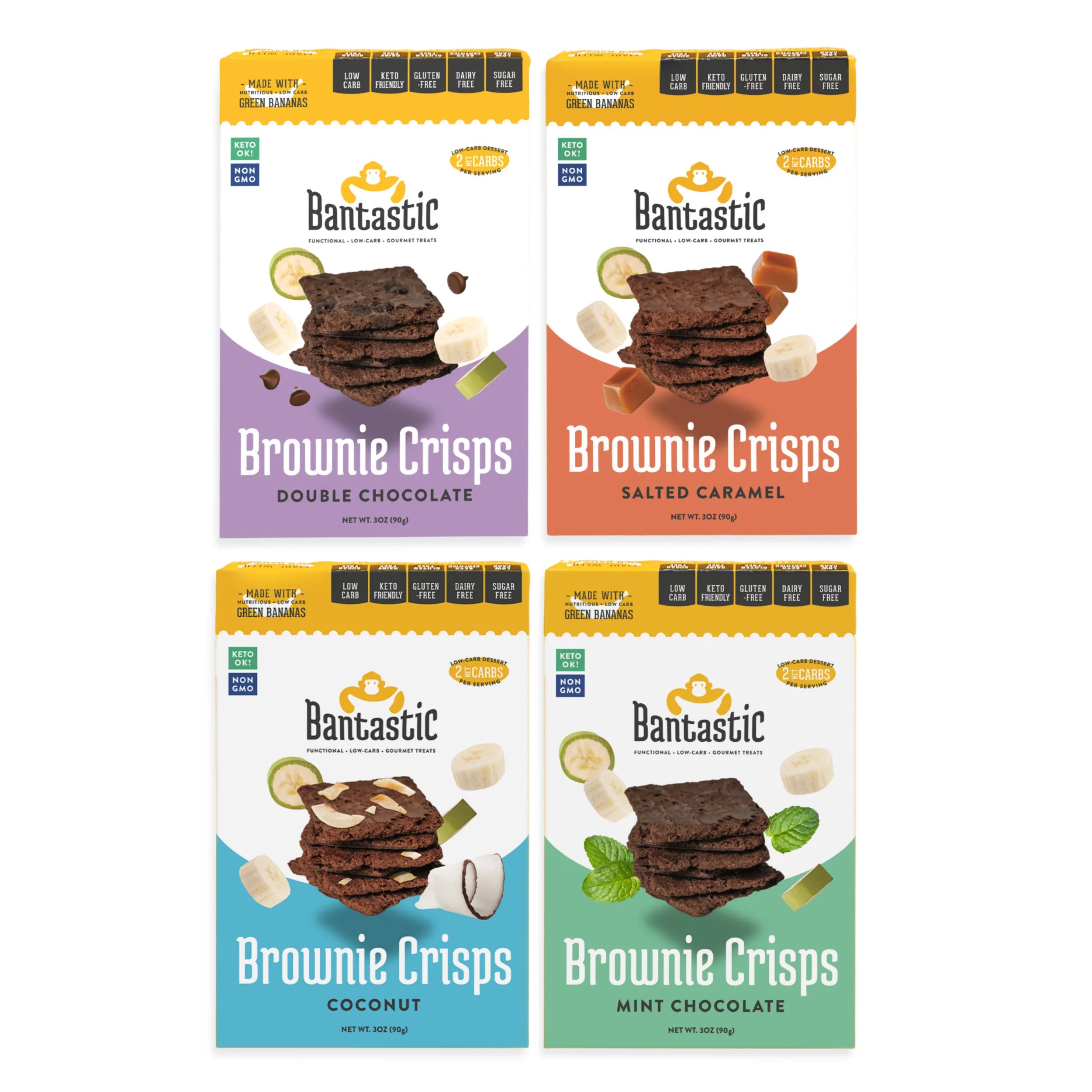 Sugar-free Brownie Variety 4-Pack 3oz Each T2885