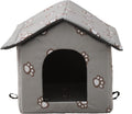 Grey Large Weatherproof Insulated Cat House G93462