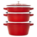 4-pc Cast Iron Stackable Set P1140