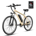 Electric Bike with Peak 500W Brushless Motor, 360Wh Removable Battery, 7-Speed, 26" Tires and Front Fork Suspension Z141075