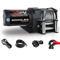 3000 lb 12V DC Electric Winch with Synthetic Rope H4516