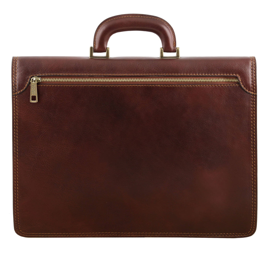 Red Leather Briefcase V28191