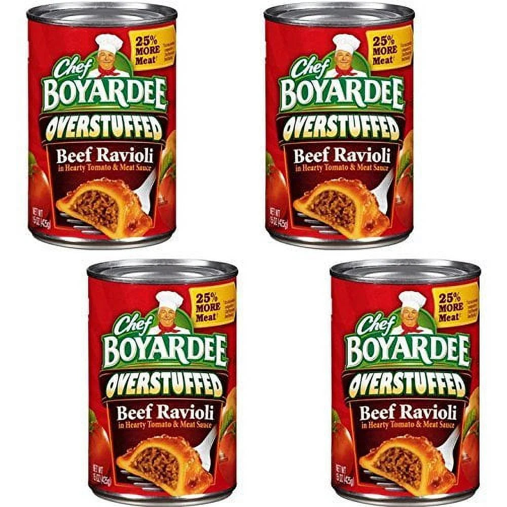 15 Oz Pack Of 4 Beef Ravioli H902