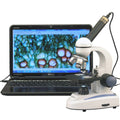 40X-1000X Metal Glass Student Microscope with USB Digital Camera J5529