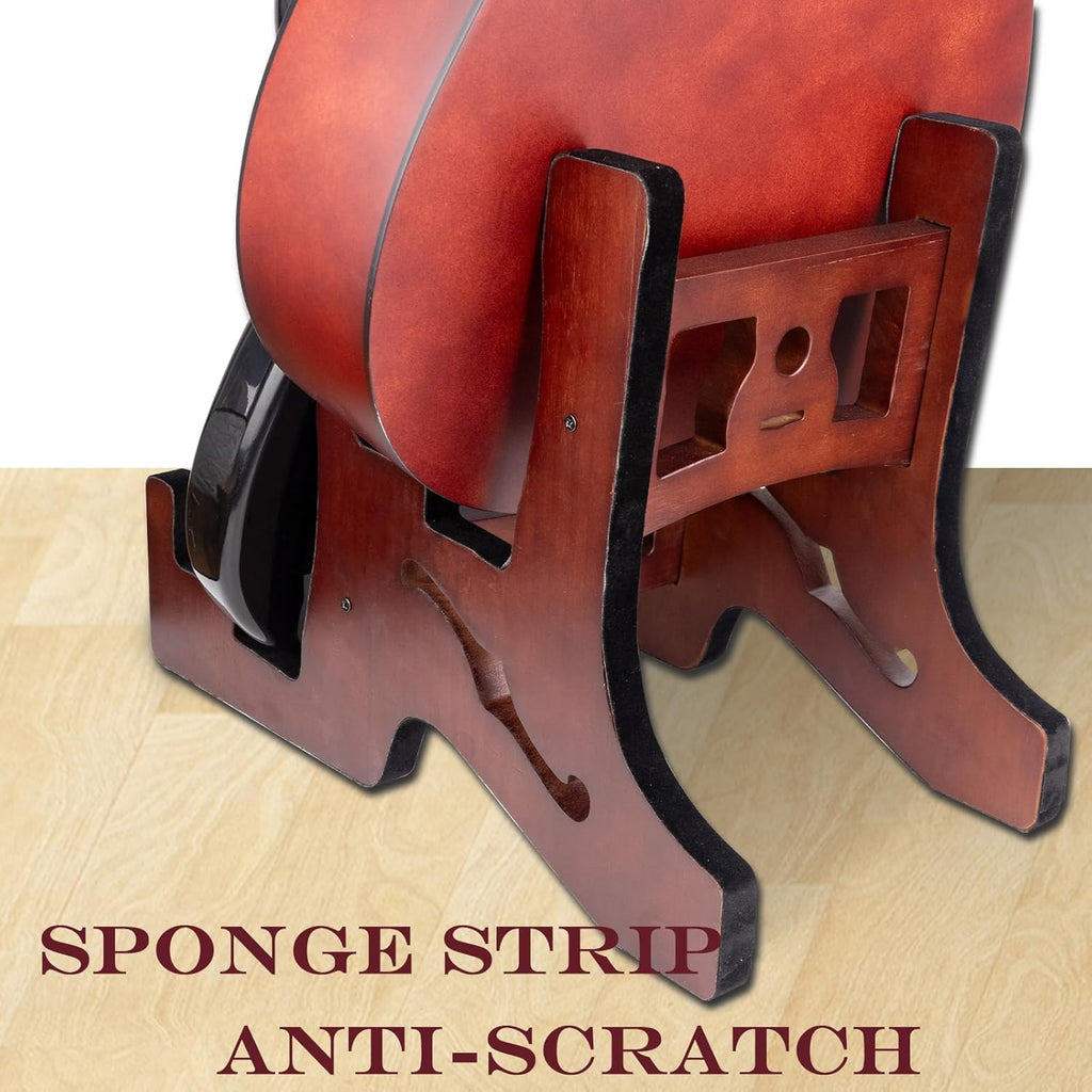 Wooden Guitar Stand with Foam Padded (2 Space) P967409