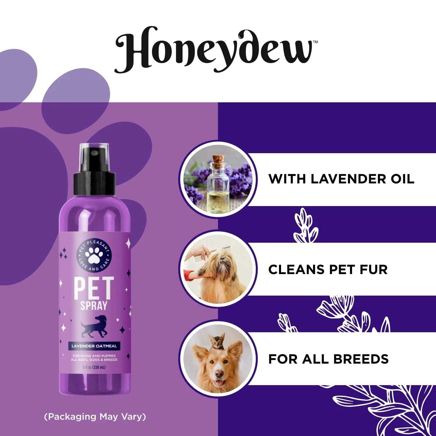 Lavender Oil Dog Deodorizing Spray Q698