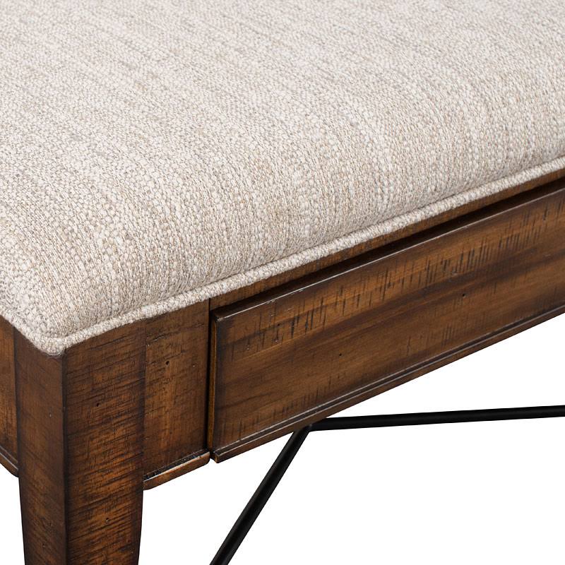 Toasted Nutmeg Upholstered Bench J5541