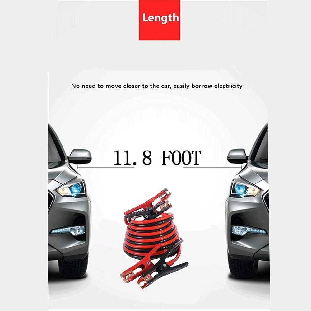 124 Pcs Emergency Car Kit with Jumper Cables 11.8 Foot and Folding Survival Shovel P45498