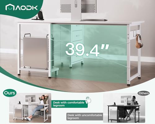 Black L Shaped Gaming Desk with 4 Drawers and Power Outlets K7855