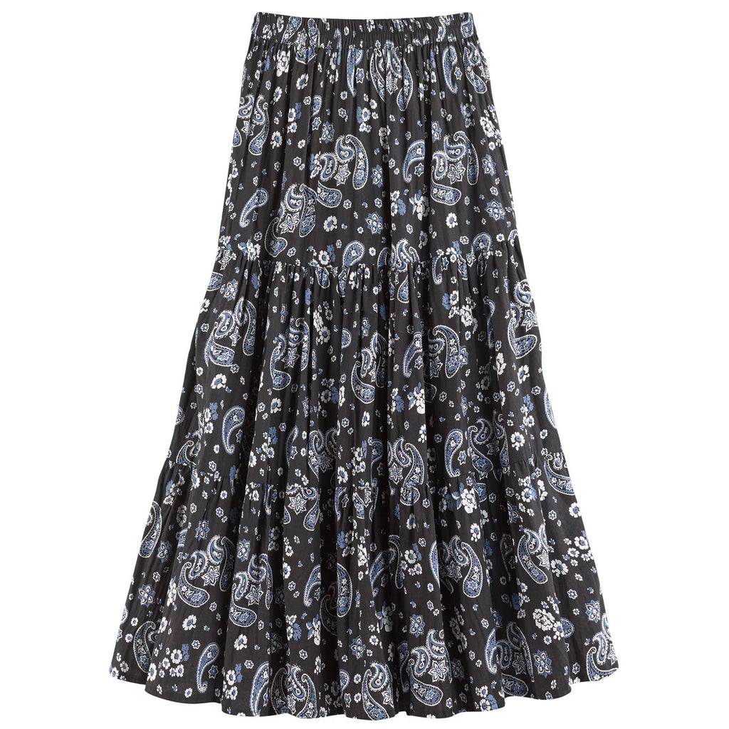 Rust XL 36"L Reversible Boho Maxi Skirt F185467
