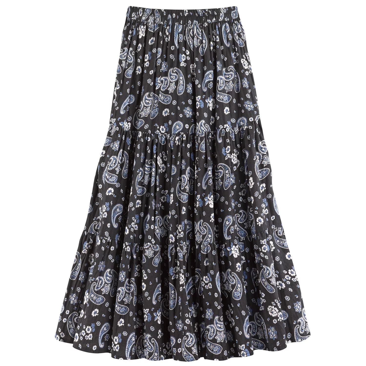 Rust XL 36"L Reversible Boho Maxi Skirt F185467