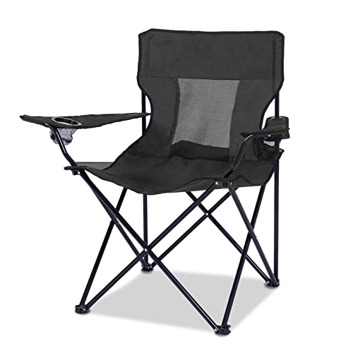 Navy Camping Chair with Cup Holder C8279