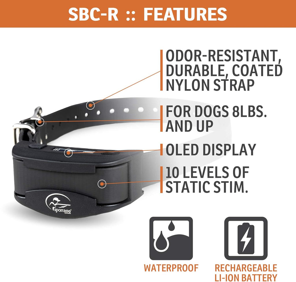 Rechargeable Waterproof Bark Collar for Dogs 8 lbs & up O38540