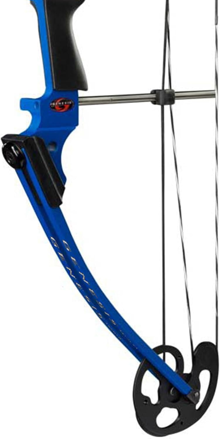 Blue Compound Bow with Adjustable Draw Length 15"-30" and Draw Weight 10-20 Pounds (2 Pack) T8703
