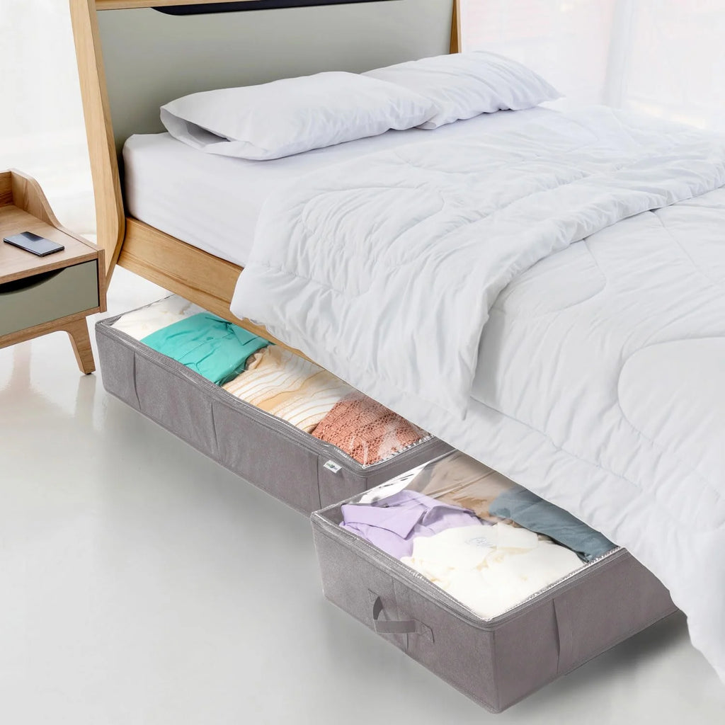 Gray 4 Pack Under Bed Storage Containers P832