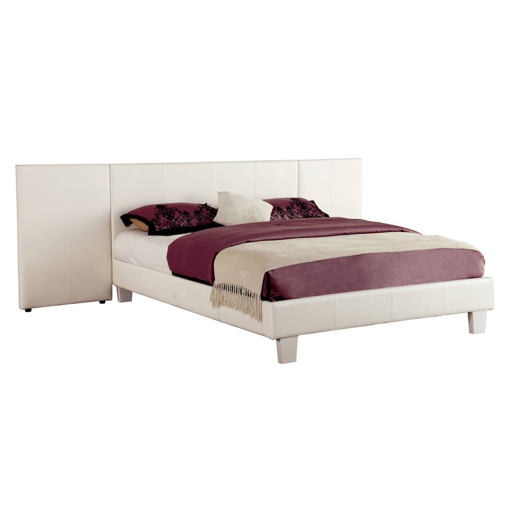 White Traditional Headboard Panels Set of 2 L693