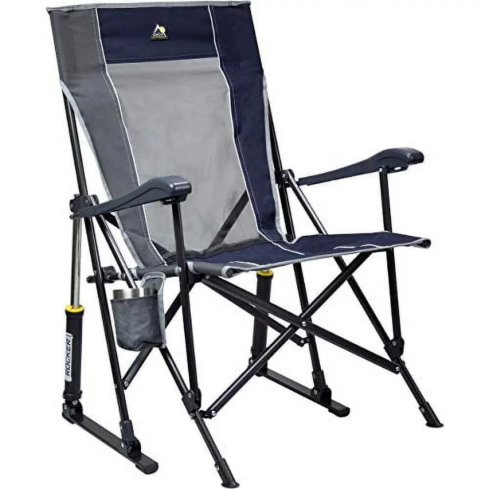 Indigo Blue Collapsible Rocking Chair U778