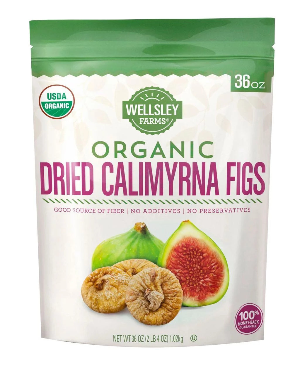 Organic Dried Calimyrna Figs, 36 oz. M89682