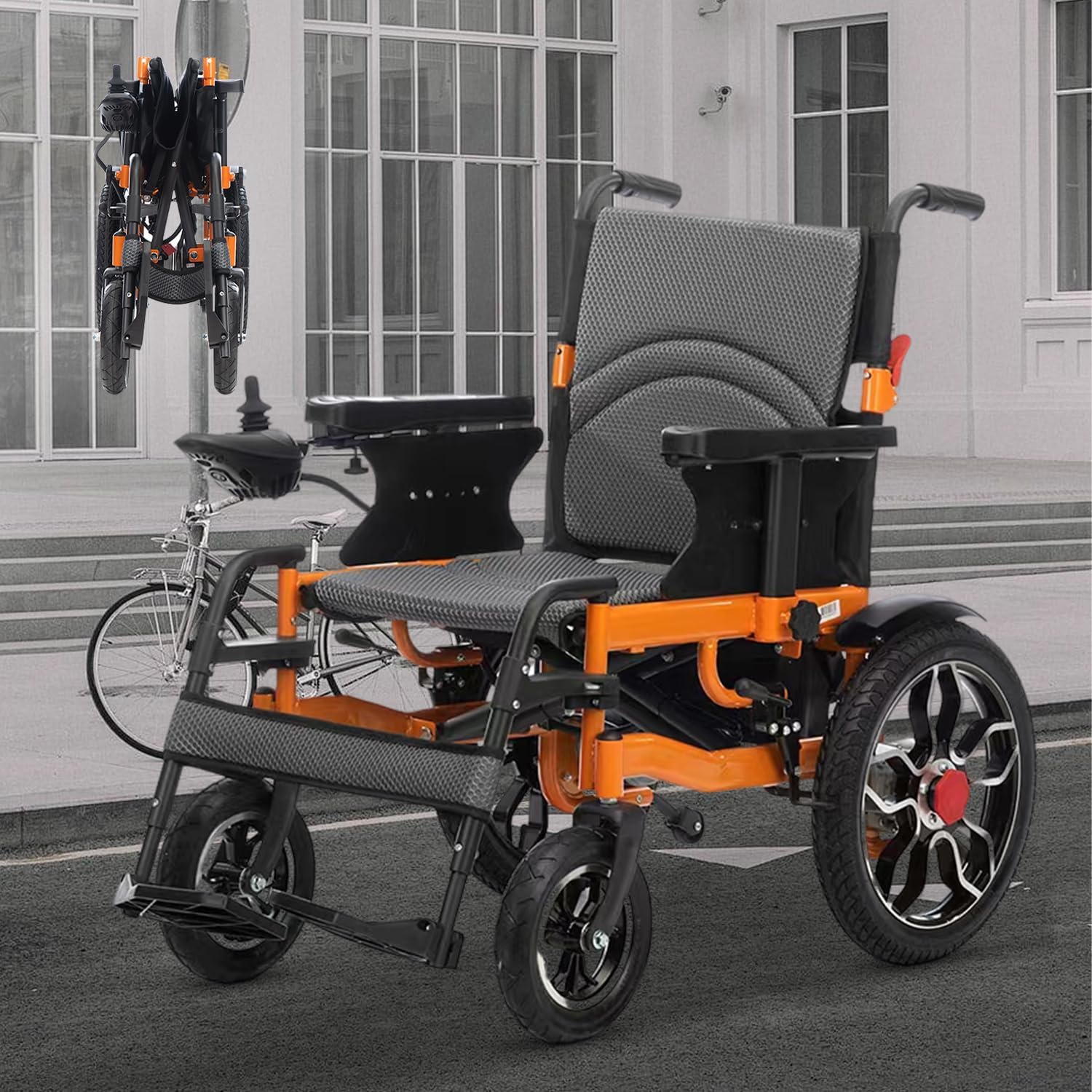 20in Width Lightweight Foldable Electric Wheelchair J43310