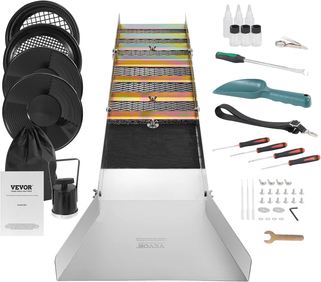 23pc Gold Prospecting Equipment Kit with Gold Pan E785