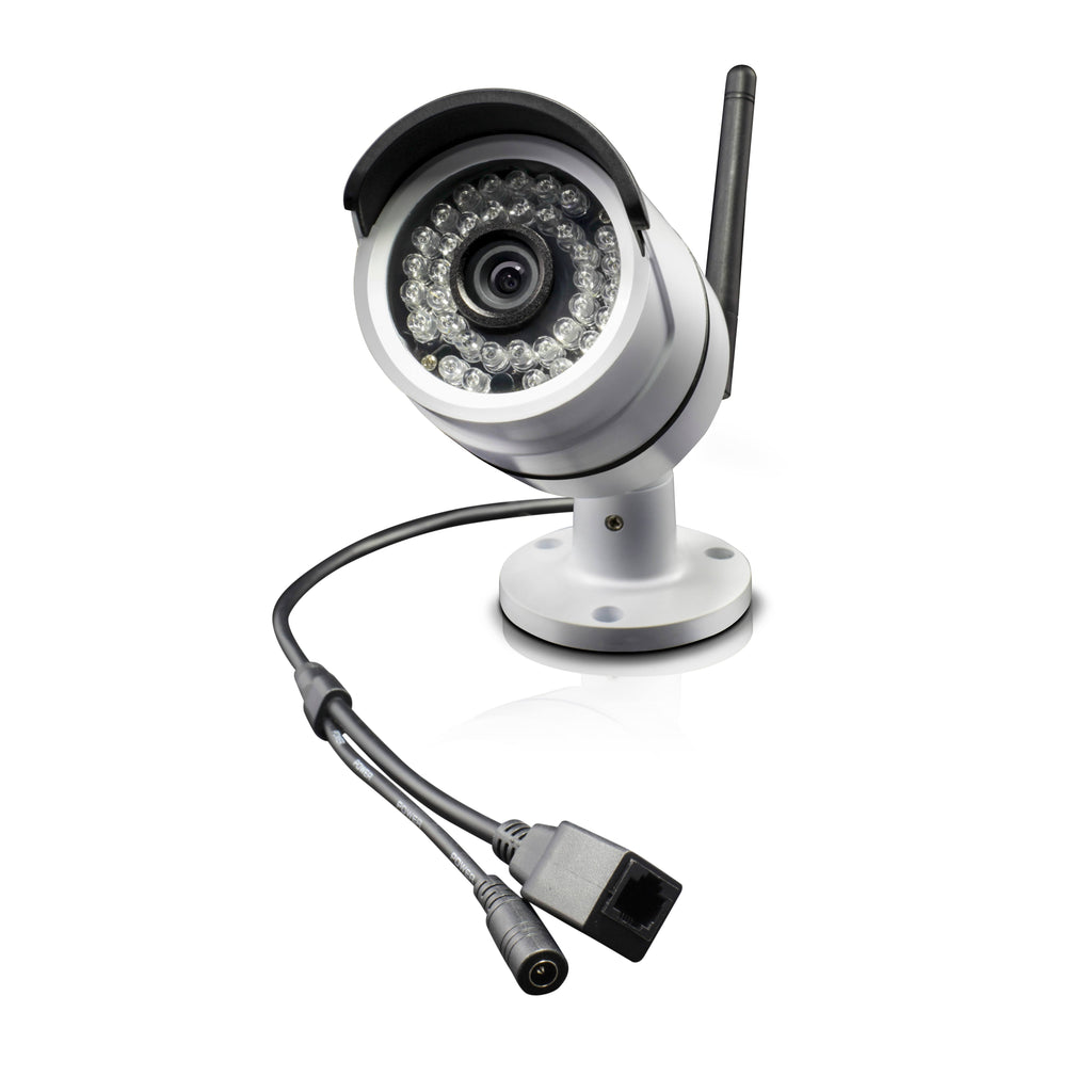 All-in-One Wi-Fi HD 4-Channel Monitor with 2 Outdoor Cameras Night Vision Wireless 7x22 LCD R807303