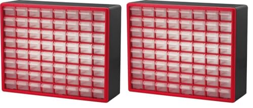 24-Drawer Plastic Drawer Storage Cabinet Black U1637