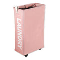 Green 55L Slim Rolling Laundry Basket with Wheels J900