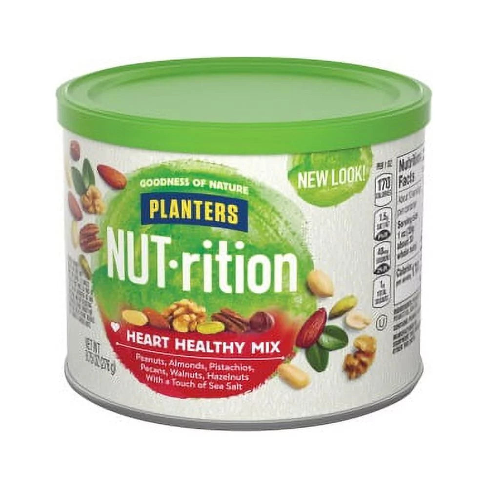 Heart Healthy Mix Almond Pecan Hazelnut Pistachio Peanut Walnut 9.75 oz R80317