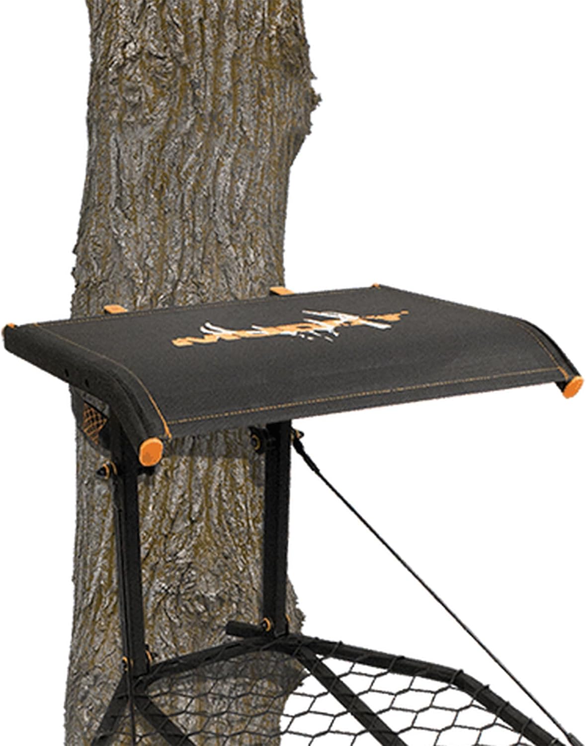Durable Weather-Resistant Outdoor Hunting Tree Stand with Fixed Footrest & Seat, 300 Pound Maximum Capacity R70326