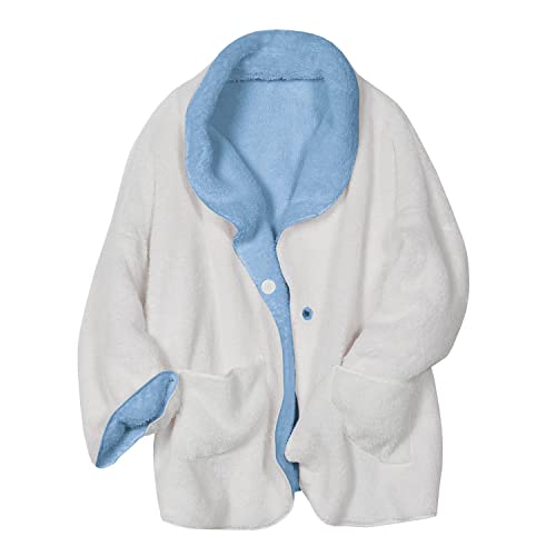 Fleece Bed Jacket with Pockets B135