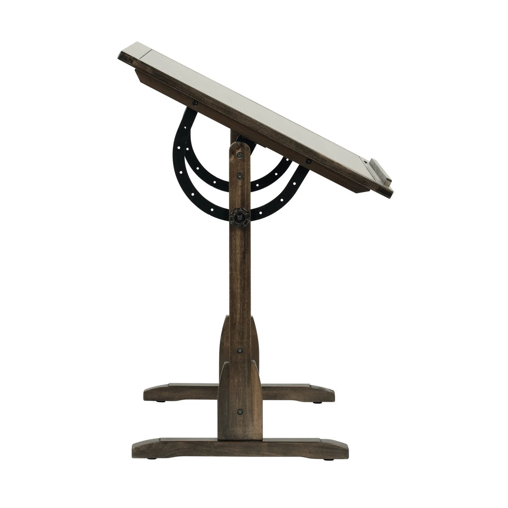 Solid Wood Drawing Table with 42" x 30" Adjustable Tilting Top S36076