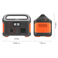 518Wh Portable Lithium Power Station with AC Outlet Y898853