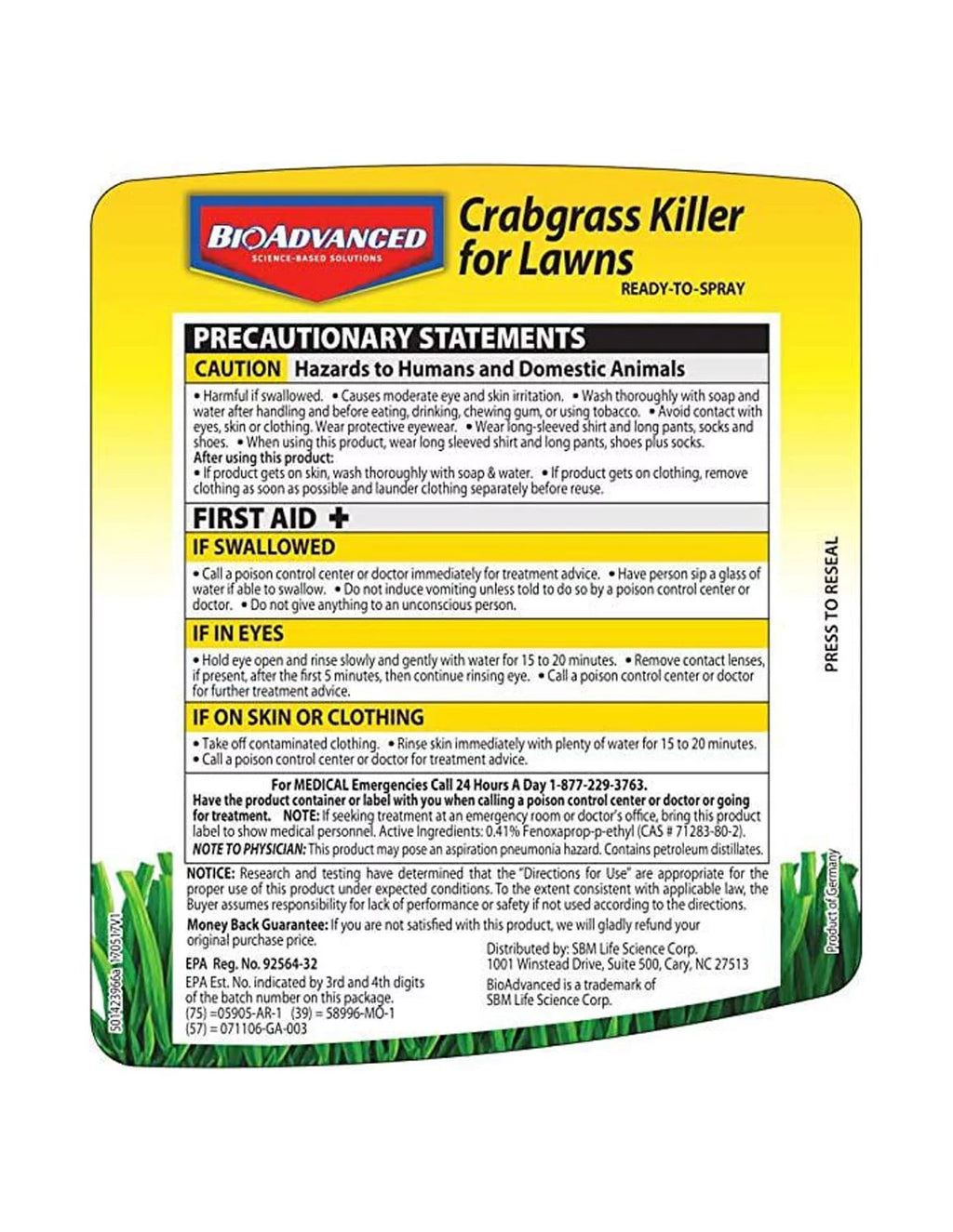 32 oz Crabgrass Killer Hose-End Concentrate M712