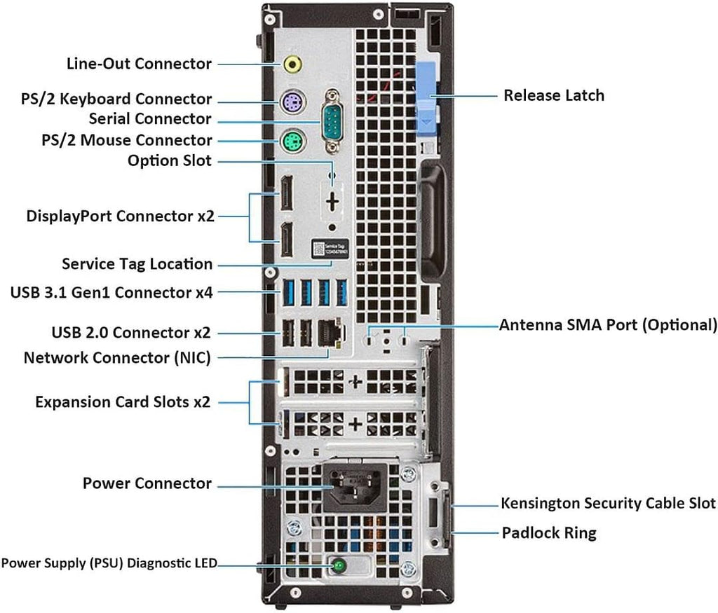 Dell Optiplex 7060 SFF Desktop Computer PC Intel 8th Gen i7-8700 16GB DDR4 Ram 512GB NVMe M.2 SSD Windows 11 Pro Wireless Keyboard & Mouse A40964