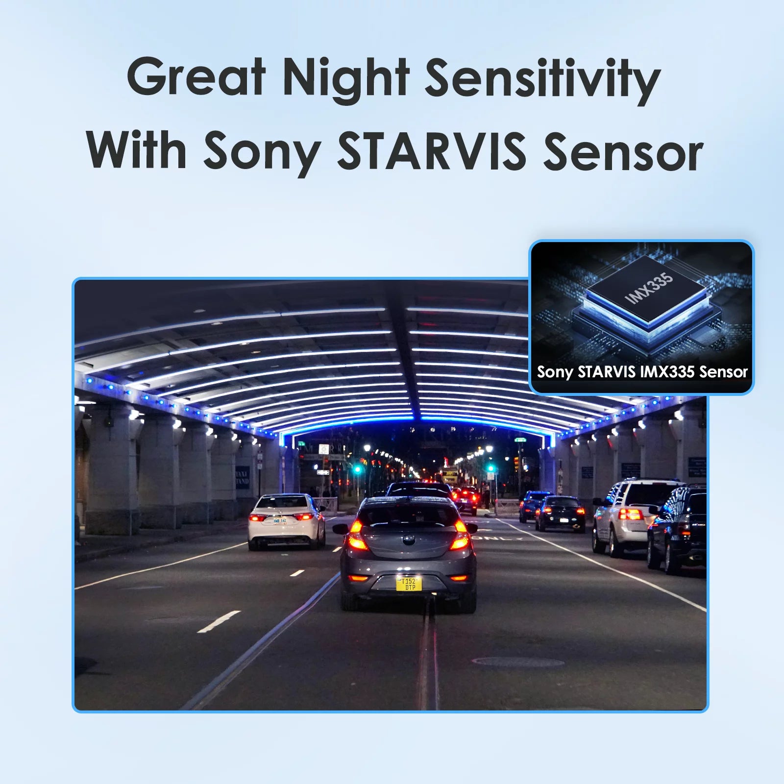 2K 1440P 60FPS + 1080P 30FPS Dashcam Front and Rear T1040