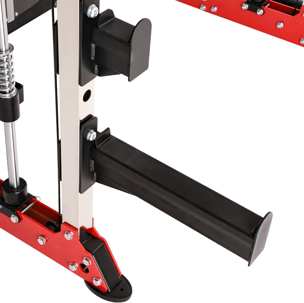 Home Gym Smith Machine with Pulley System Squat Rack Pull Up Bar K984