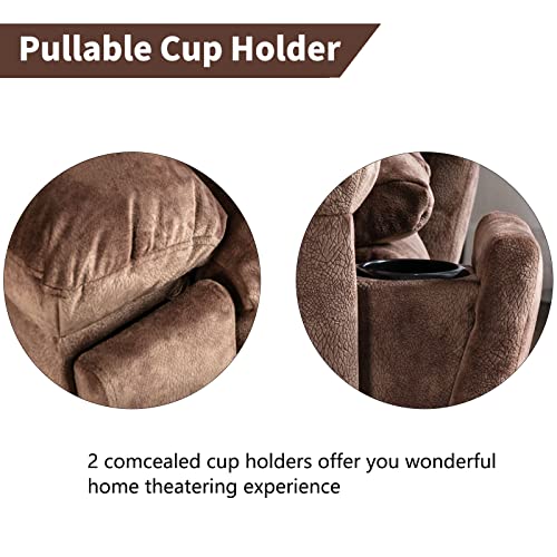 Large Power Lift Recliner Chairs with Massage and Heat, Dark Grey L843919