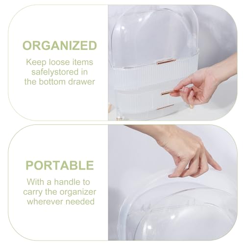 Crystal White Makeup Organizer A60636