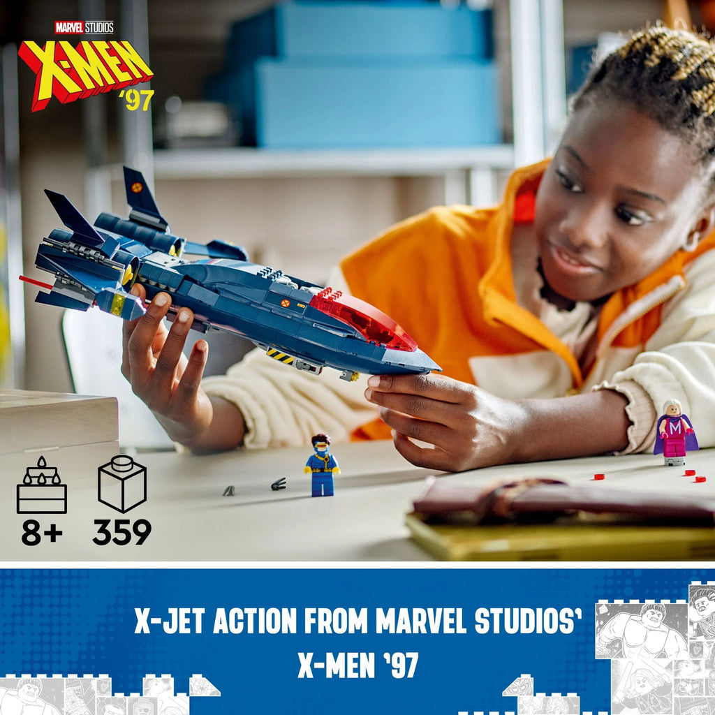 X-Jet Toy Plane Model Building Kit with 4 Minifigures A673174
