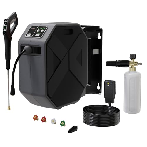 5000 PSI 3.4 GPM Electric Power Washer with 100FT Retractable Hose K365