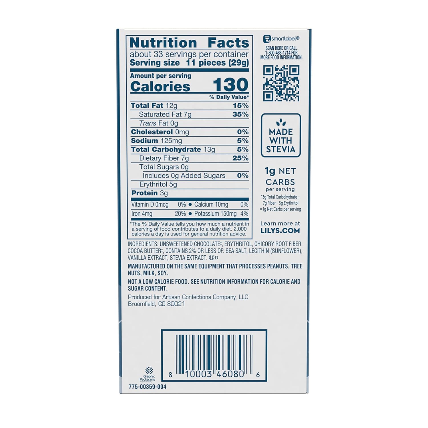 2.8 oz 12 Count Extra Dark Chocolate Bars J227067
