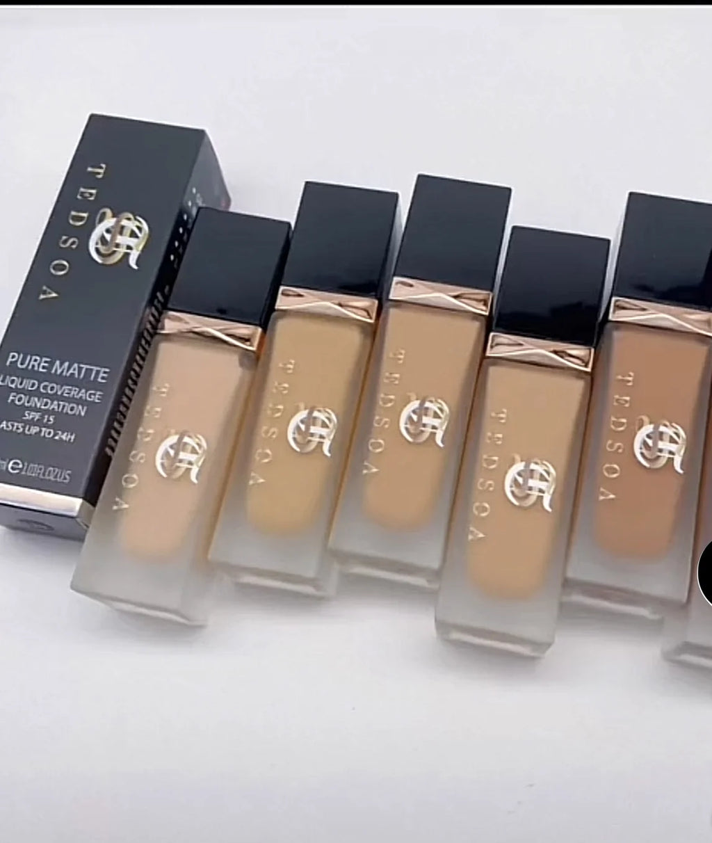 PURE MATTE LIQUID FOUNDATION SPF 15 OIL FREE HIGH COVERAGE S3758