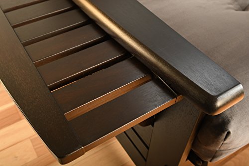 Full Size Futon with Storage Drawers in Espresso Finish E329