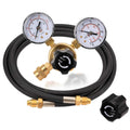 Argon CO2 Regulator Gauge Welding Gas Regulator with 6.6Ft Gas Hose N227