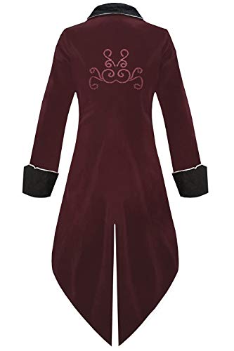 Medieval Steampunk Tailcoat Halloween Costumes Jacket S815