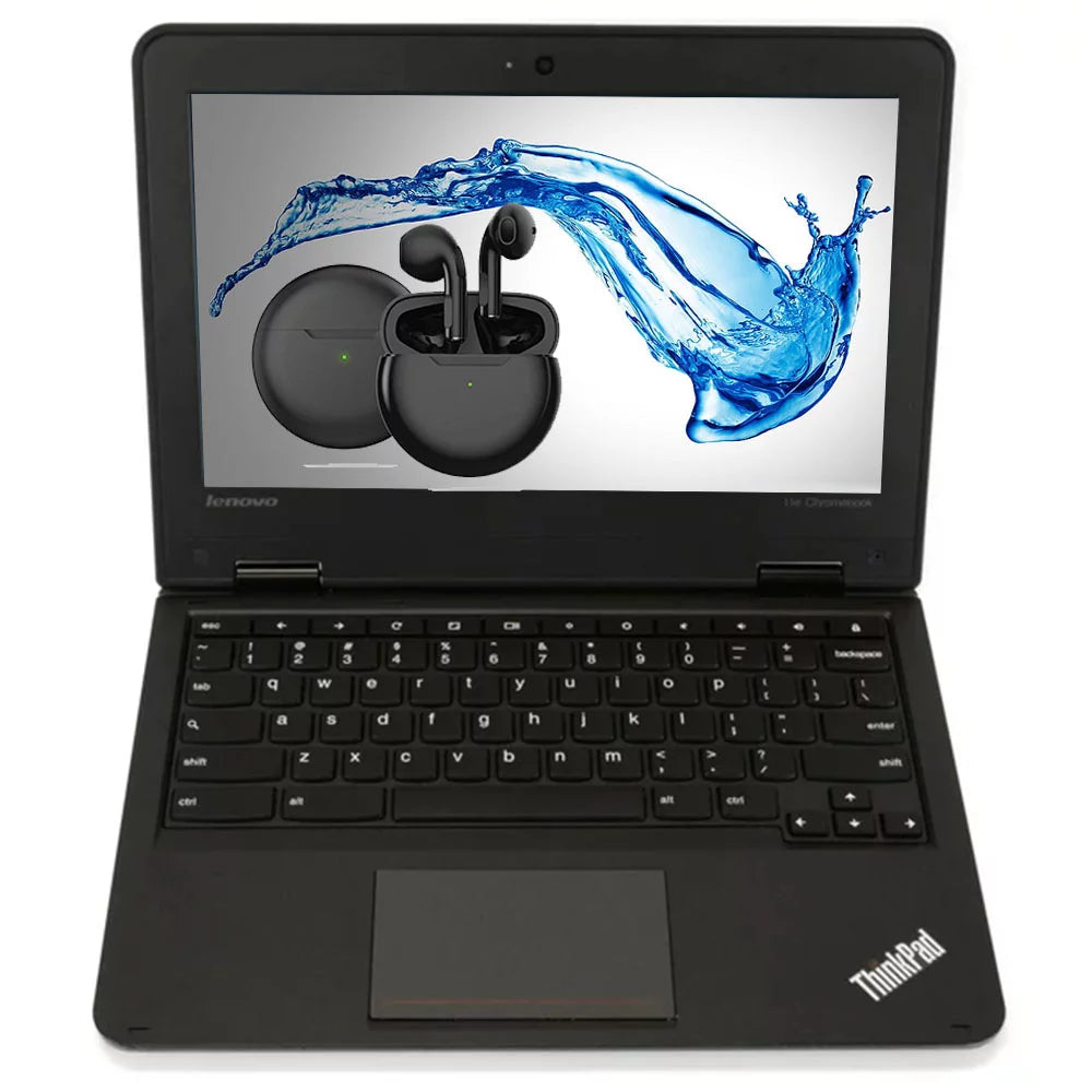11.6" Intel Celeron 4GB RAM 16GB Storage Chromebook with Pro 6 Wireless Earbuds W479409