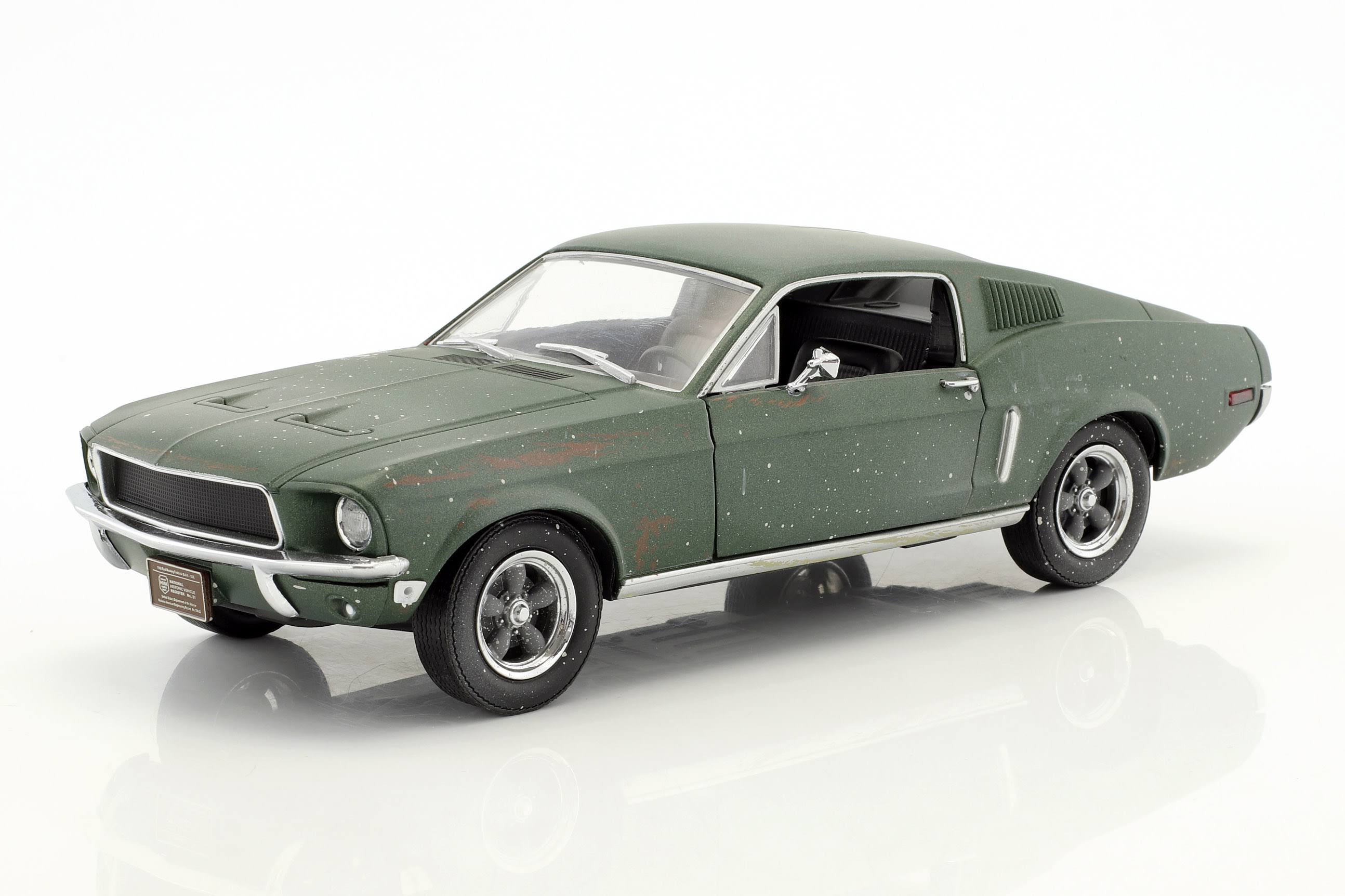 1/24 Diecast 1968 Ford Mustang GT Fastback Green D357
