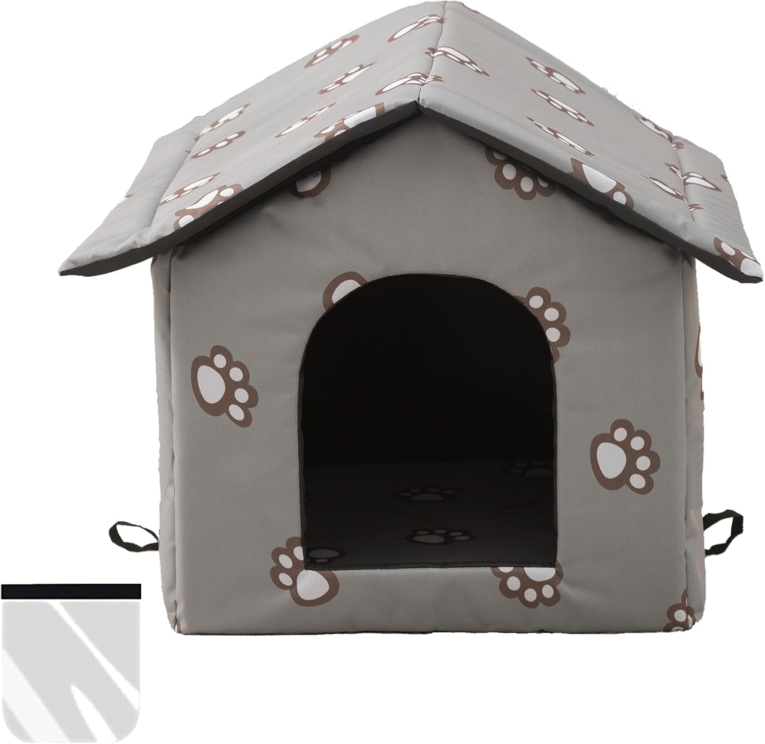 Grey Large Weatherproof Insulated Cat House G93462